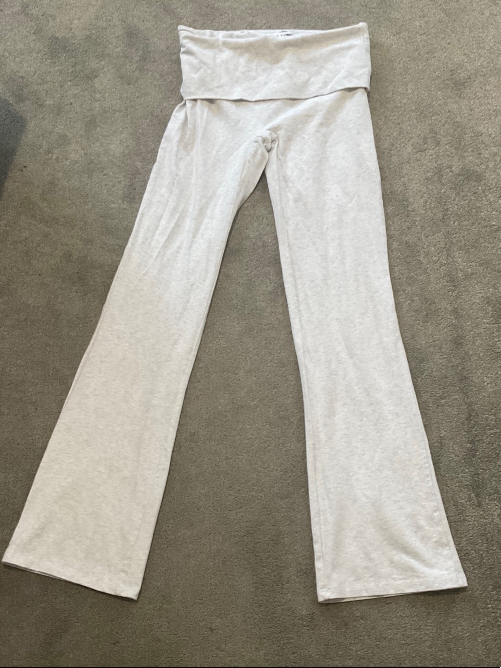 Garage Fold-Over Waist Pajama Pants - Light Gray